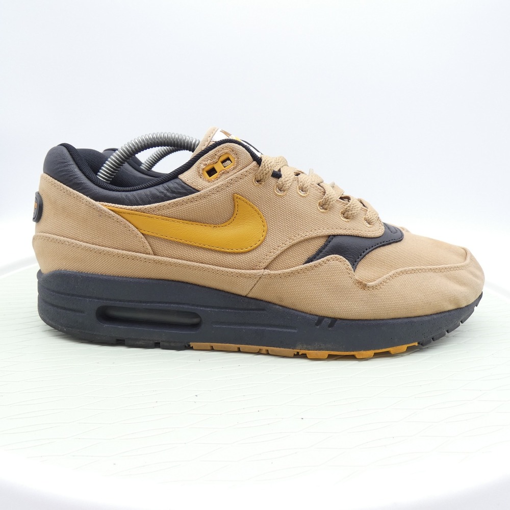 Nike Air Max 1 Premium Elemental Gold Mineral Yellow 875844-700 Mens 10 - Picture 1 of 11